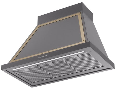 Nostalgie 36 Inch Matte Graphite Wall Mount Convertible Range Hood