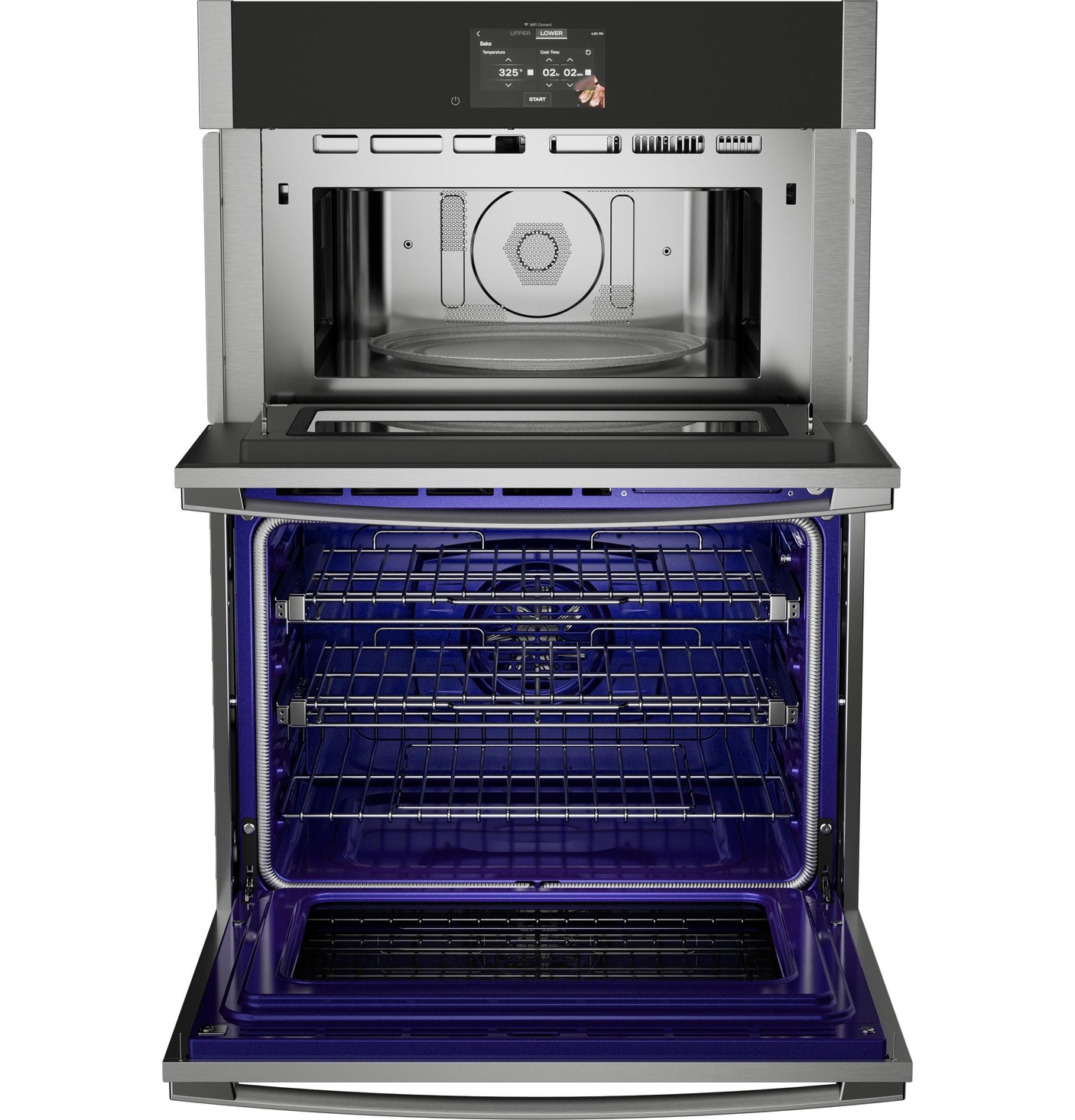 GE Profile™ 30 in. Combination Double Wall Oven with Convection, Air Fry, Steam, Sous Vide, and Advantium® Technology