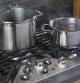 GE Profile™ 30" Built-In Tri-Ring Gas Cooktop with 5 Burners and Included Extra-Large Integrated Griddle