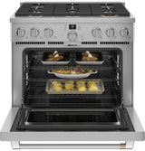 Café™ 36" Smart Dual-Fuel Commercial-Style Range with 6 Burners (Natural Gas)