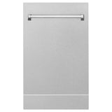 ZLINE 18" Tallac Series 3rd Rack Top Control Dishwasher with Traditional Handle, 51dBa [Color: DuraSnow Stainless Steel]