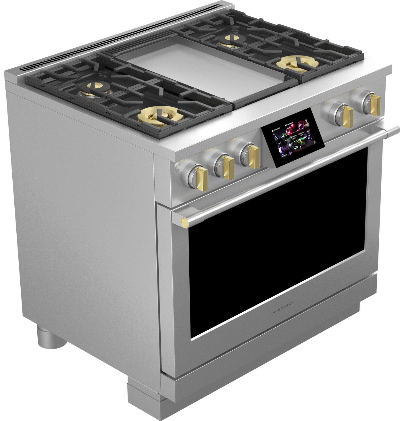 Monogram 36" Dual-Fuel Professional Range with 4 Burners and Griddle