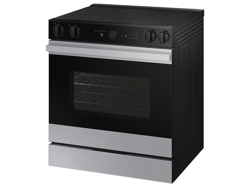 Bespoke 6.3 cu. ft. Smart Slide-In Electric Range with Smart Oven Camera & Illuminated Precision Knobs in Stainless Steel