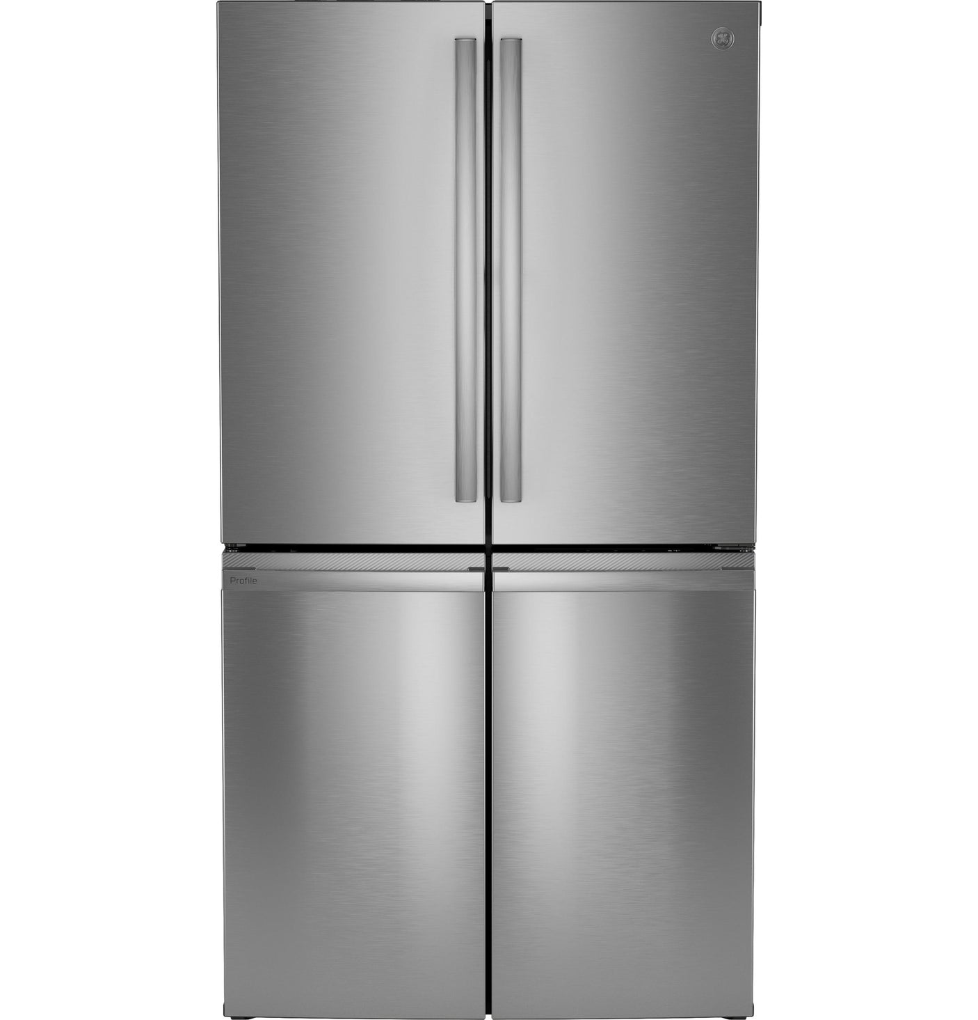 GE Profile™ ENERGY STAR® 22.9 Cu. Ft. Counter-Depth Quad-Door Refrigerator with Dual-Dispense AutoFill Pitcher and Door in Door