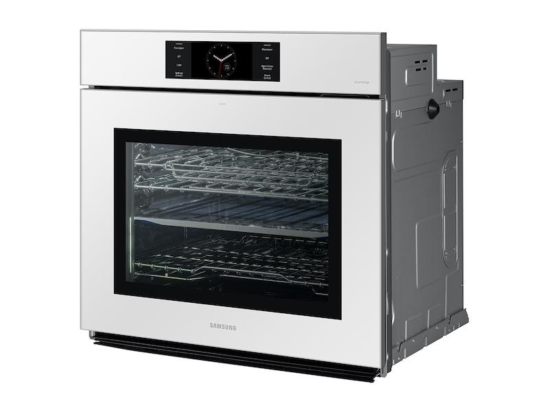 Bespoke 30" White Glass Single Wall Oven with AI Pro Cooking™ Camera