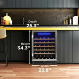 Silhouette - 24" Built-in Wine Cellar In Stainless Steel