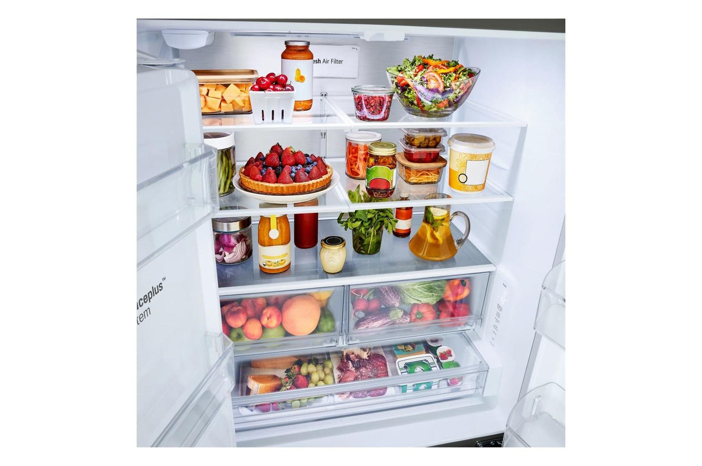 LG Counter-Depth MAX™ with Zero Clearance™ 3-Door French Door Refrigerator with Thin Door Design