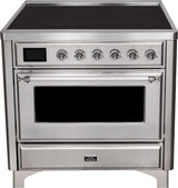 Majestic II 36 Inch Electric Freestanding Range in Stainless Steel with Chrome Trim