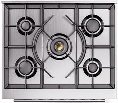 Professional Plus II 30 Inch Dual Fuel Natural Gas Freestanding Range in Blue Grey with Trim