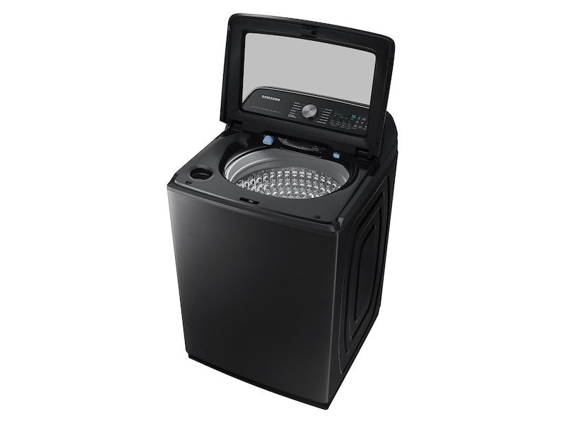 5.4 cu. ft. Extra-Large Capacity Smart Top Load Washer with ActiveWave™ Agitator and Super Speed Wash in Brushed Black