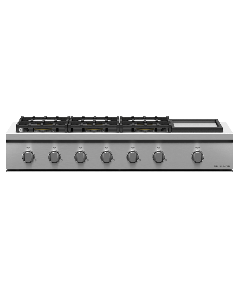 48" Series 9 6 Burner Gas with Griddle Rangetop