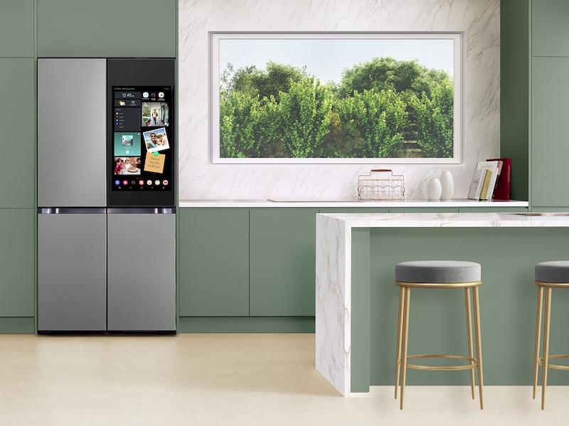 Bespoke 4-Door Flex™ Refrigerator (29 cu. ft.) with AI Family Hub™+ and AI Vision Inside™ in Stainless Steel