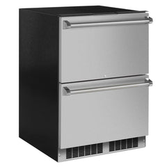 24-In Professional Built-In Refrigerated Drawers With Adjustable Dividers with Door Style - Stainless Steel, Lock - Yes