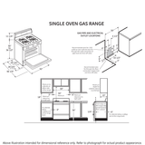 GE® 30" Free-Standing Gas Range