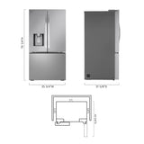 26 cu. ft. Counter-Depth MAX™, French Door Refrigerator, with Craft Ice™