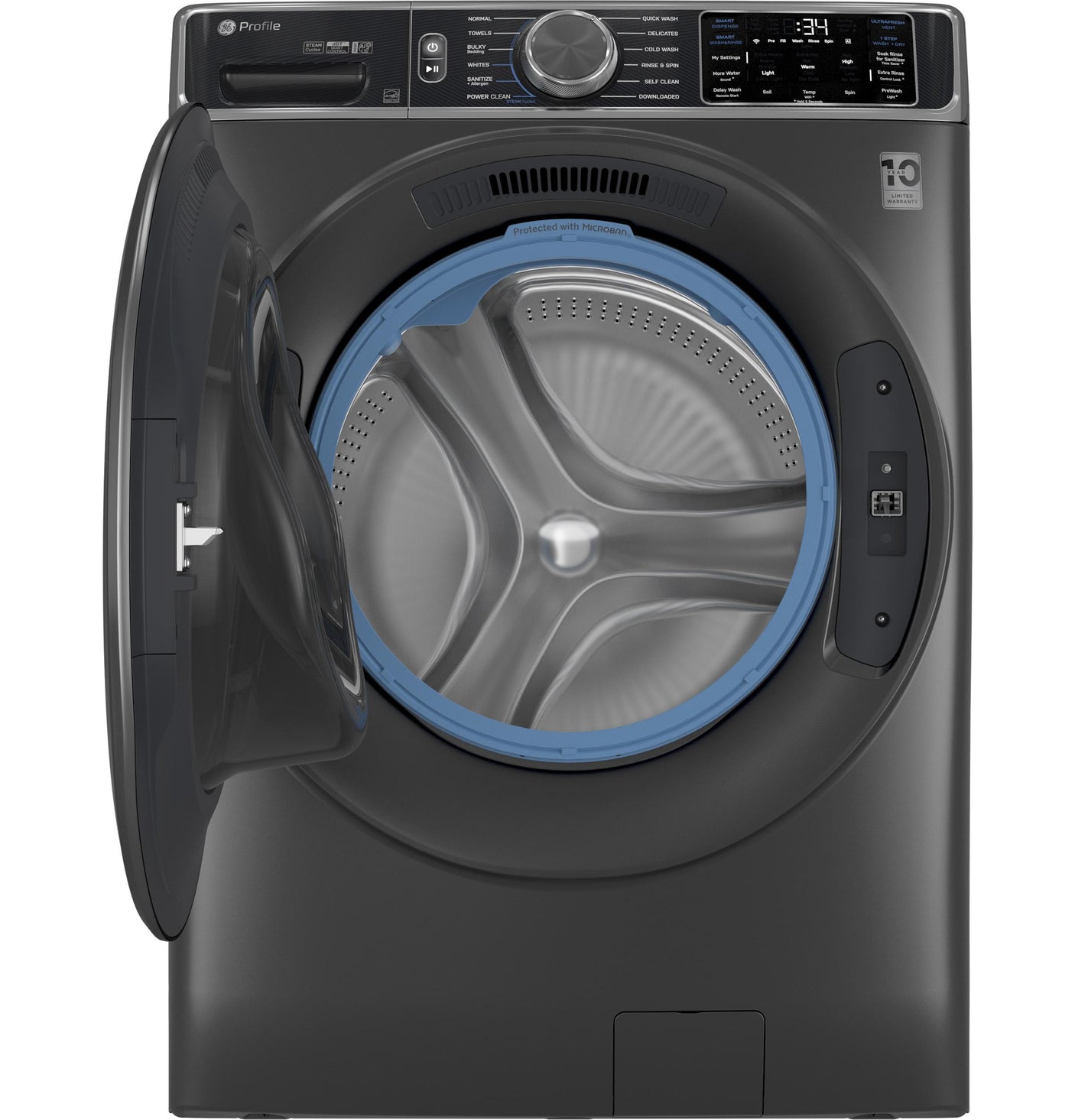 GE Profile™ 5.5 cu. ft. Capacity Smart Front Load ENERGY STAR® Steam Washer with UltraFresh Vent System+ and Smart Wash & Smart Rinse