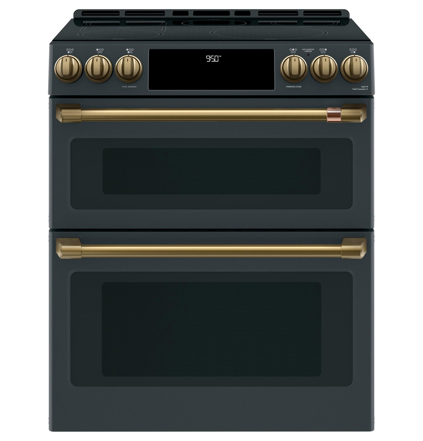 Café™ 30" Smart Slide-In, Front-Control, Induction and Convection Double-Oven Range