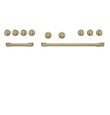 Café™ 48" Brushed Brass Handle & Knob Set for Pro Range and Rangetop