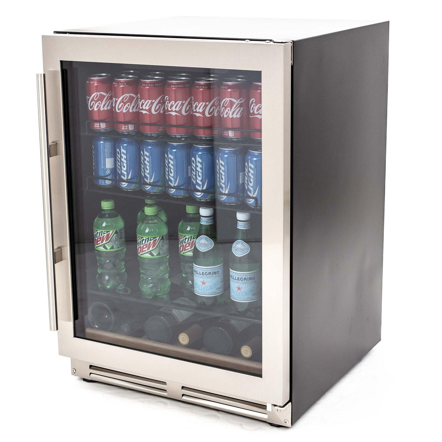 126 Can Beverage Center - Stainless Steel with Black Cabinet / 5.8 cu. ft.