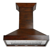 ZLINE 30" Ducted Wooden Wall Mount Range Hood in Walnut with Remote Motor (KBRR-RD)