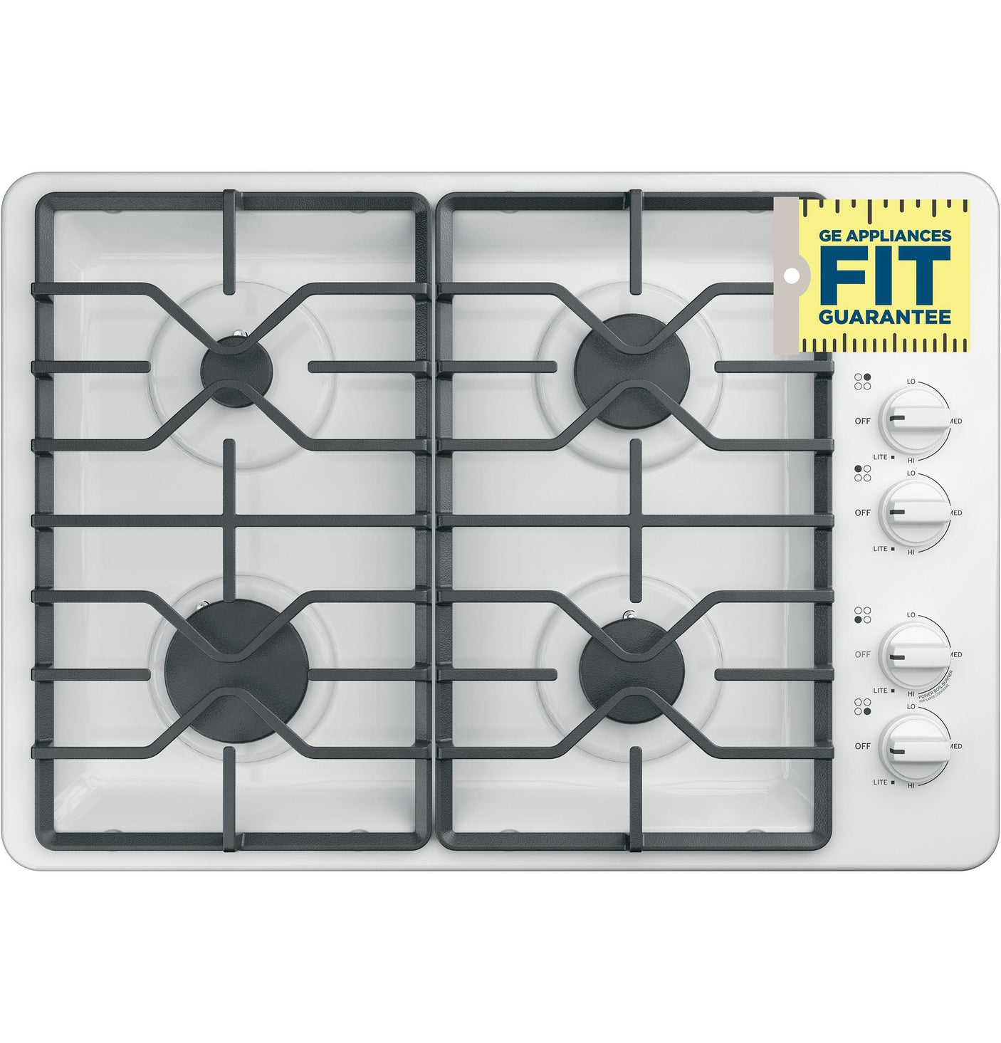 GE® 30" Built-In Gas Cooktop with Dishwasher-Safe Grates