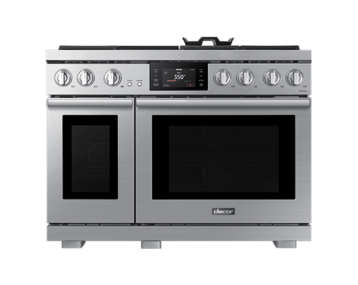 48" Dual-Fuel Range, Silver Stainless, Natural Gas/Liquid Propane