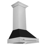 ZLINE 30 in. DuraSnow Stainless Steel Range Hood with Color Shell Options (8654SNX-30) [Color: Blue Gloss]