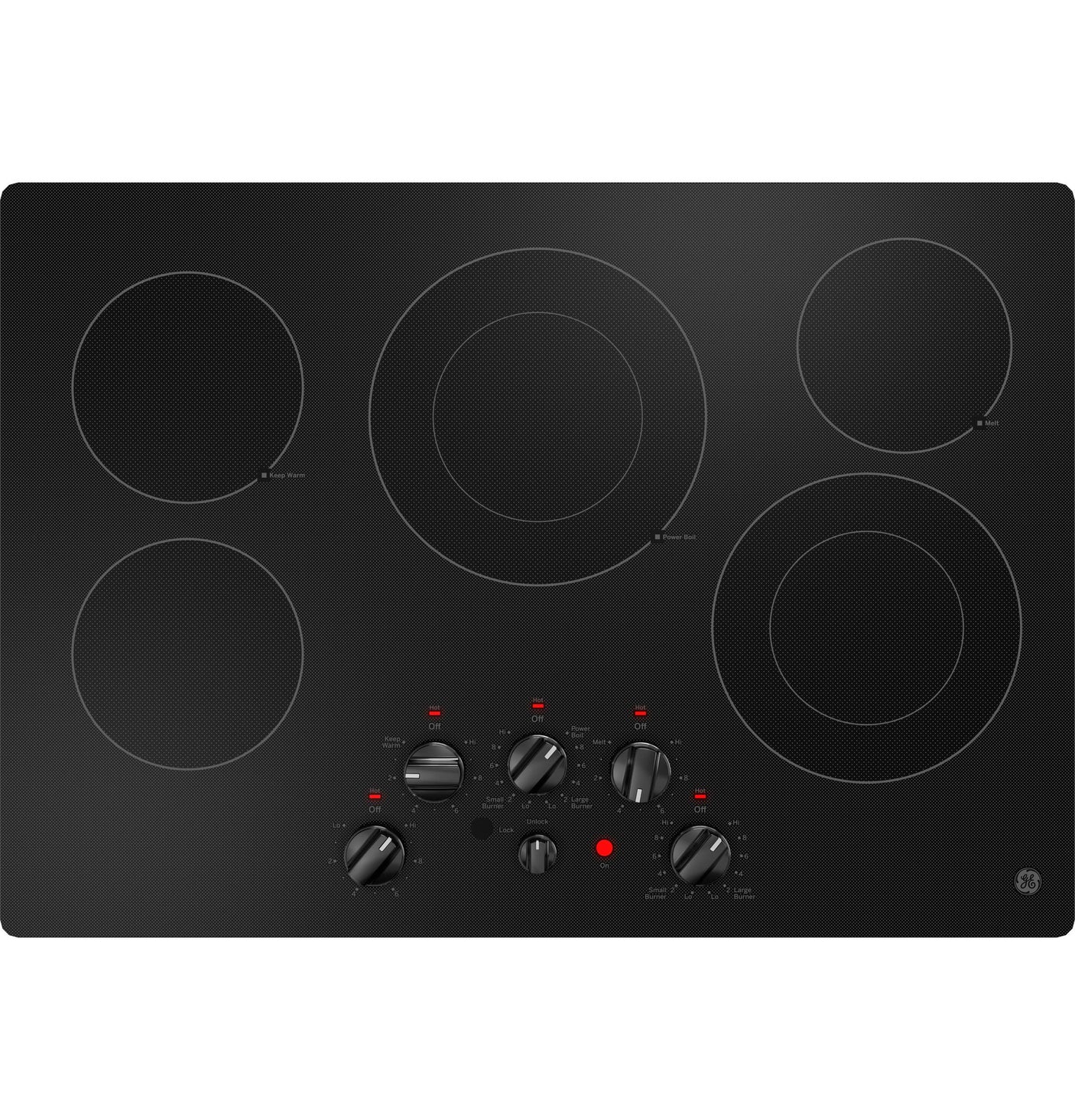 GE® 30" Built-In knob Control Electric Cooktop