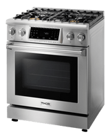 Thor Kitchen 30-inch Tilt Panel Professional Liquid Propane Range -trg3001lp