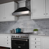 48" Colored Range Hood Shell in Black Matte (8654-SH-BLM-48)-Shell Only