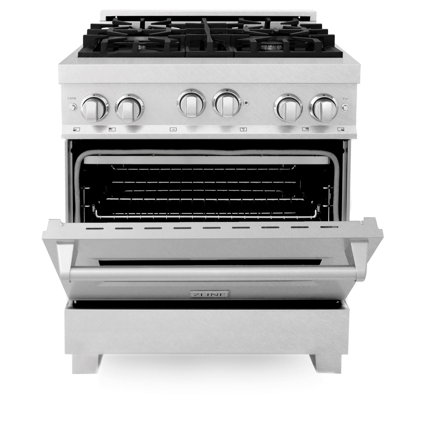 ZLINE 30" 4.0 cu. ft. Range with Gas Stove and Gas Oven in DuraSnow® Stainless Steel with Color Door Options (RGS-30) [Color: Blue Gloss]