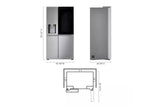 23 cu. ft. Smart Side-by-Side Counter-Depth InstaView® Refrigerator with Craft Ice™