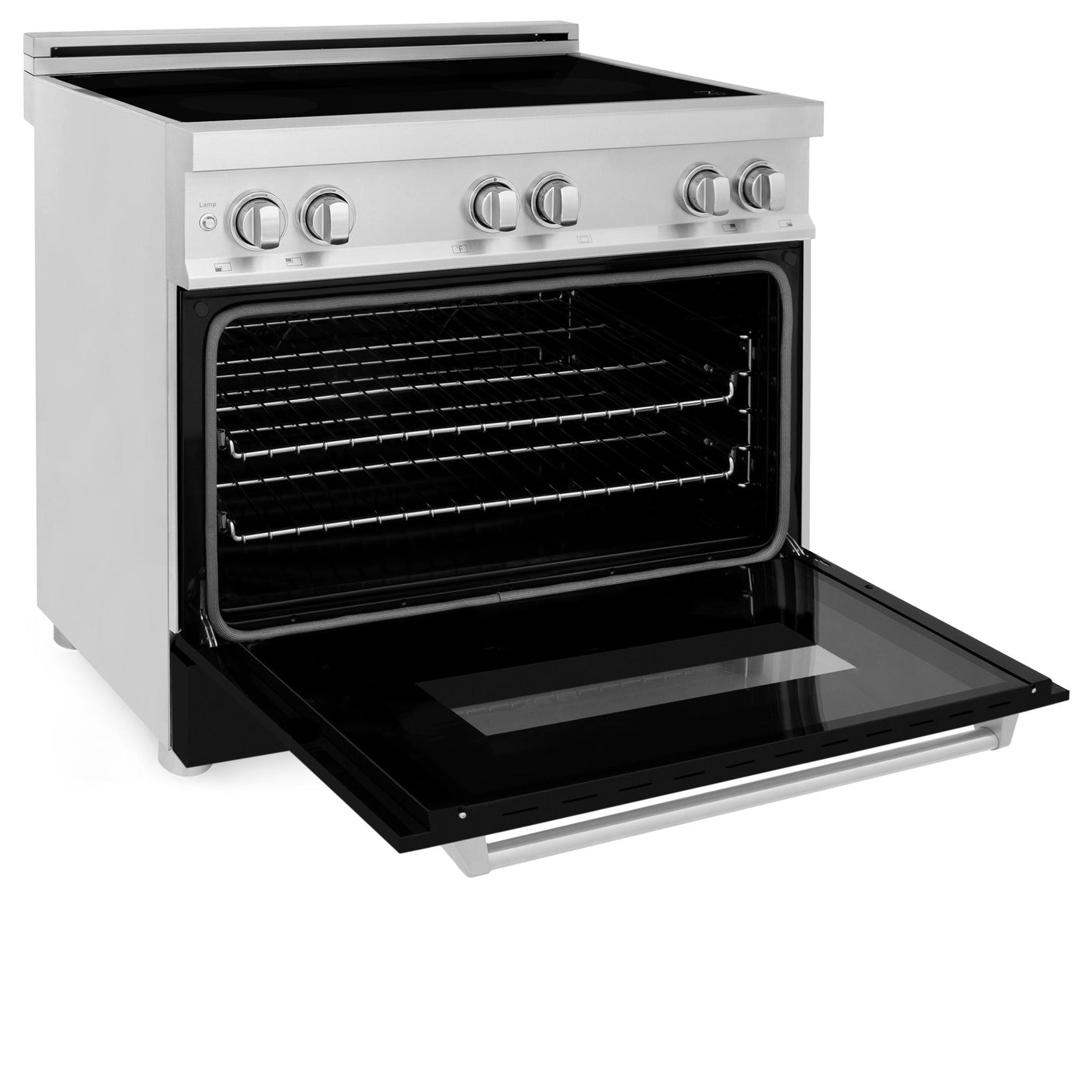 ZLINE 36" 4.6 cu. ft. Induction Range with a 5 Element Stove and Electric Oven in Stainless Steel (RAIND-36) [Color: Black Matte]