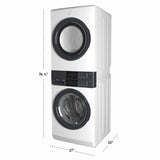 Electrolux Laundry Tower Single Unit Front Load 4.4 Cu. Ft. Washer & 8 Cu. Ft. Gas Dryer