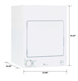 GE Spacemaker® 120V 3.6 cu. ft. Capacity Stationary Electric Dryer