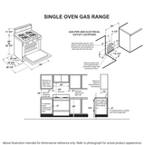 GE® 30" Free-Standing Gas Convection Range with No Preheat Air Fry