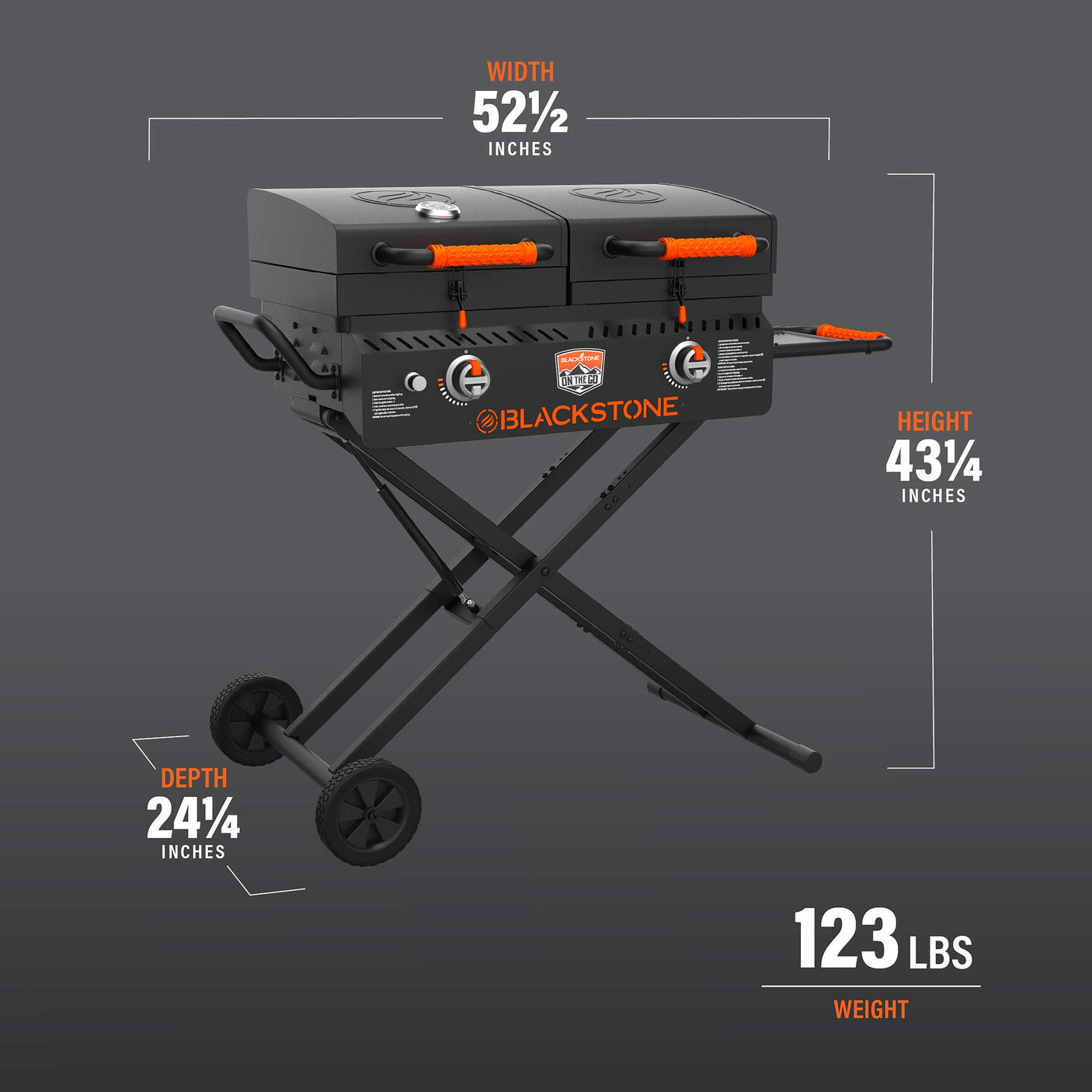 17" On the Go Griddle & Grill Combo