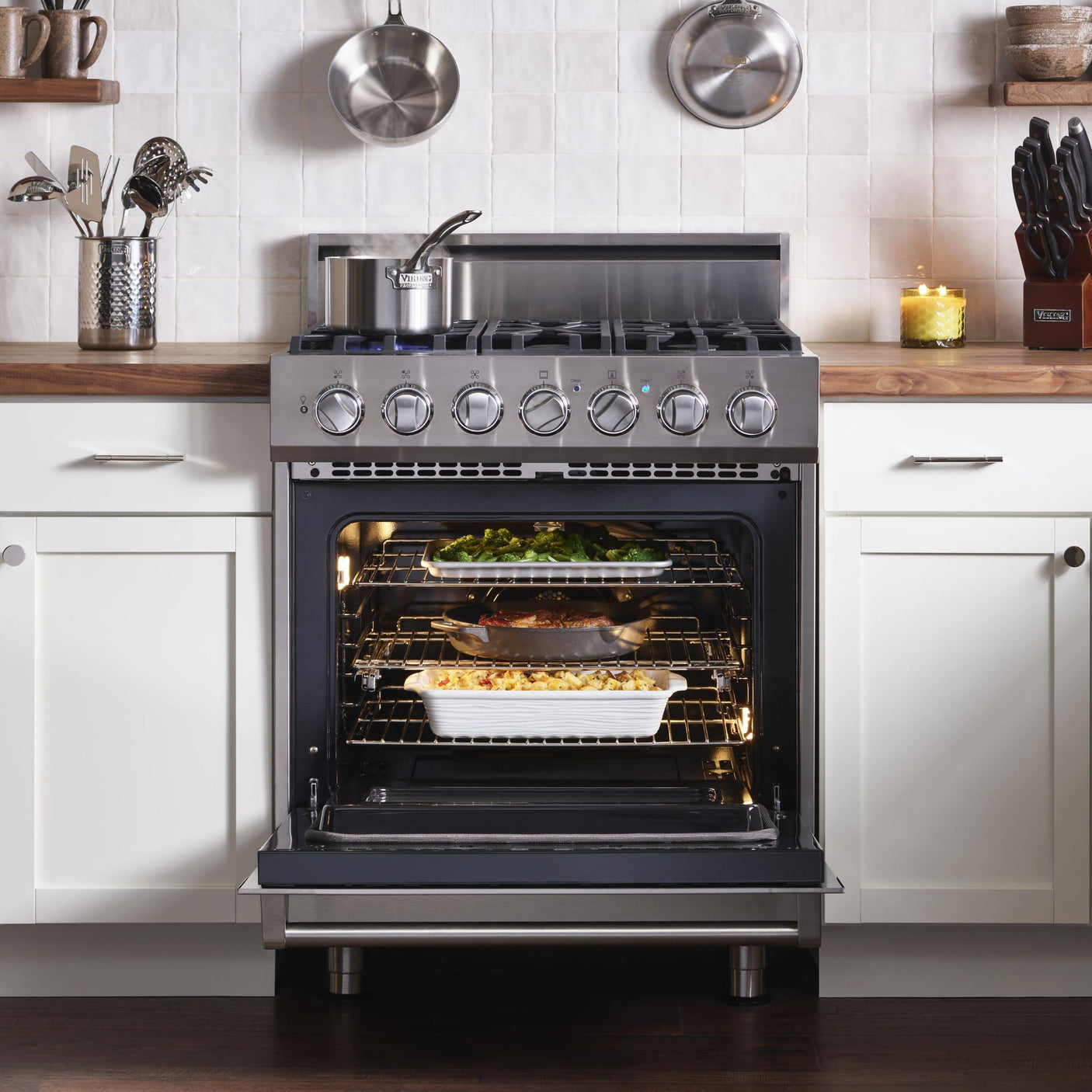 30" Self-Cleaning Dual Fuel Range - RVDR3302 Viking 3 Series