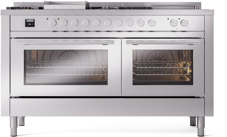 Professional Plus II 60 Inch Dual Fuel Liquid Propane Freestanding Range in Stainless Steel with Trim