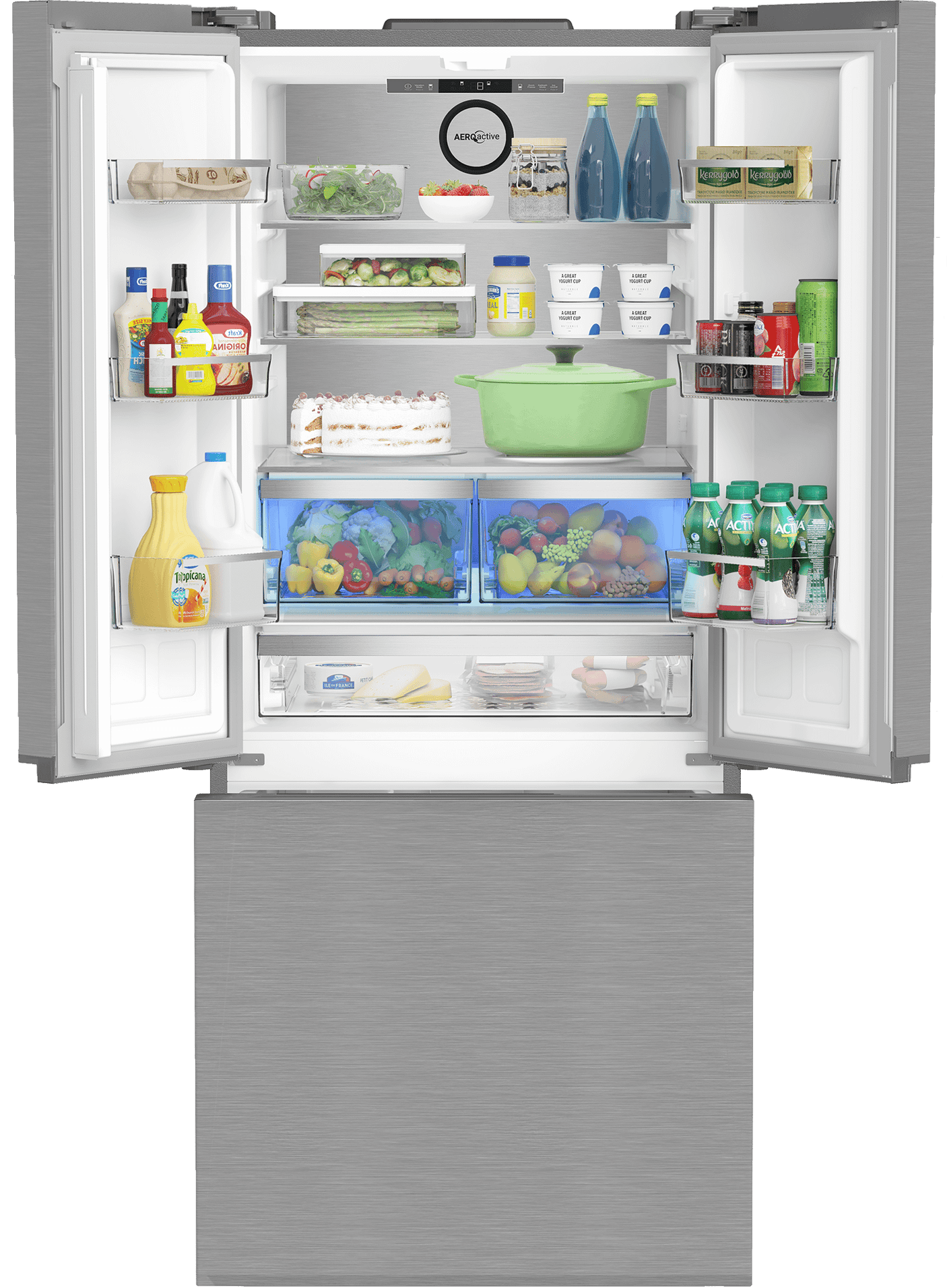 30" Counter-Depth French Door Refrigerator with Ice Maker