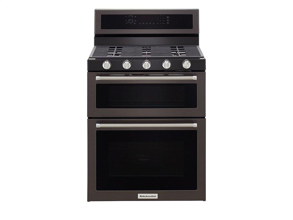 30-Inch 5 Burner Gas Convection Range with Warming Drawer - Stainless Steel