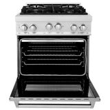 ZLINE 30" 4.0 cu. ft. Range with Gas Stove and Gas Oven in DuraSnow® Stainless Steel with Color Door Options (RGS-30) [Color: Blue Gloss]