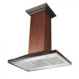 ZLINE Designer Series Hand Hammered Copper Island Mount Range Hood (8GL2Hi)