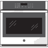 GE® 30" Smart Built-In Self-Clean Single Wall Oven with Never-Scrub Racks