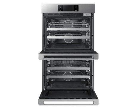 30" Steam-Assisted Double Wall Oven, Silver Stainless Steel