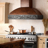 ZLINE Wooden Wall Mount Range Hood in Antigua and Walnut - Includes Dual Remote Motor (393AR-RD/RS)