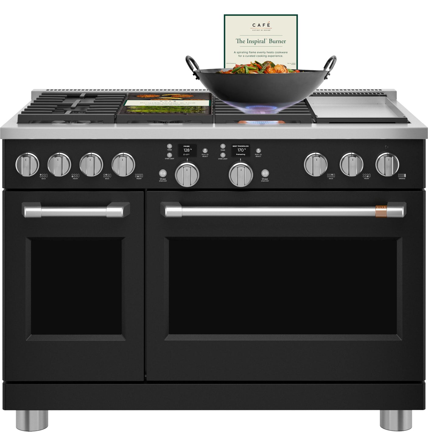 Café™ 48" Smart Dual-Fuel Commercial-Style Range with 6 Burners and Griddle (Natural Gas)