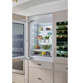 Monogram 30" Panel-Ready Integrated Glass-Door Refrigerator for Single or Dual Installation