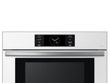 Bespoke 30" Microwave Combination Wall Oven with with Flex Duo™ in White Glass