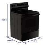 GE® 30" Free-Standing Electric Range with Crisp Mode